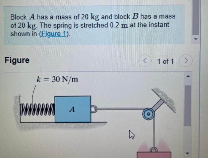 Let the mass of the block be 8.5 kg