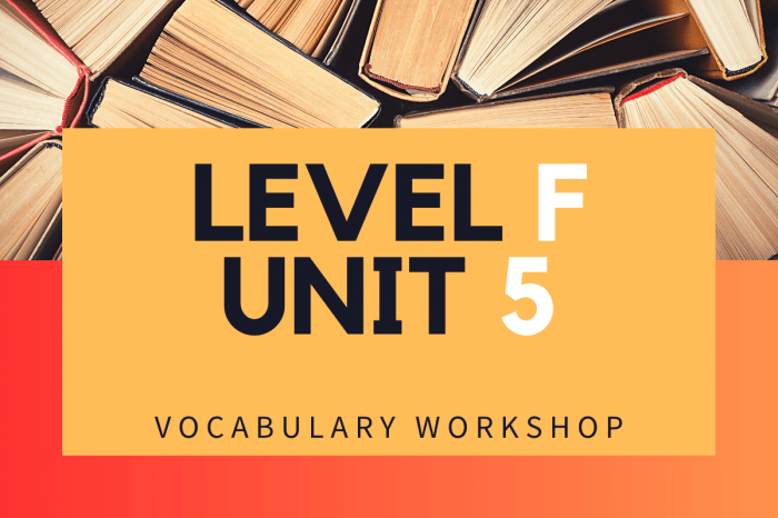 Level f unit 3 answers vocabulary workshop