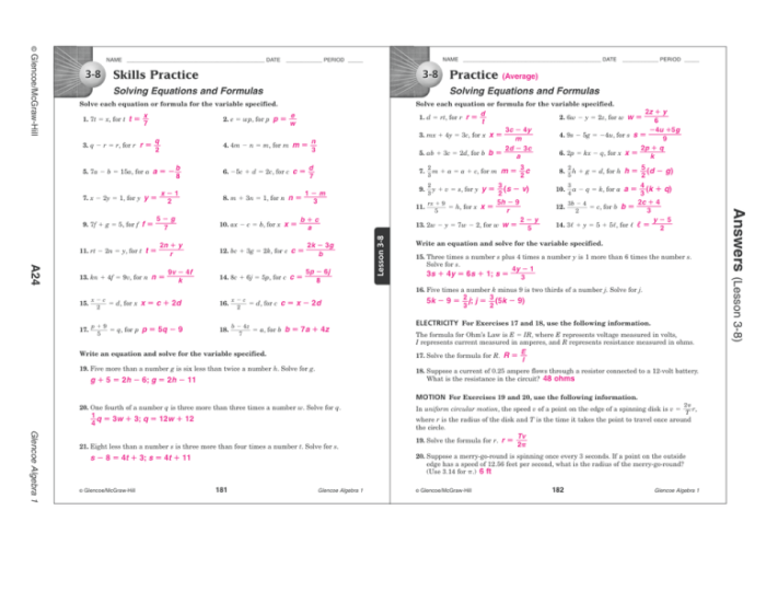 Glencoe/mcgraw-hill a division of the mcgraw-hill companies inc answer key