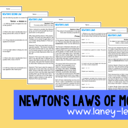 Forces and newton's laws worksheet answer key