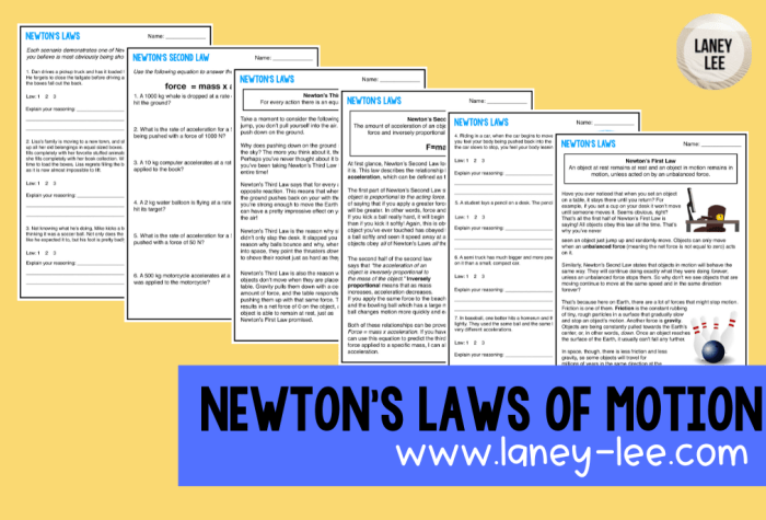 Forces and newton's laws worksheet answer key